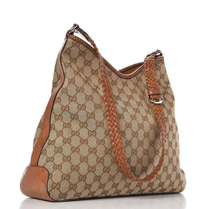 Gucci Monogram Medium Marrakech Hobo Brown 3 of 10