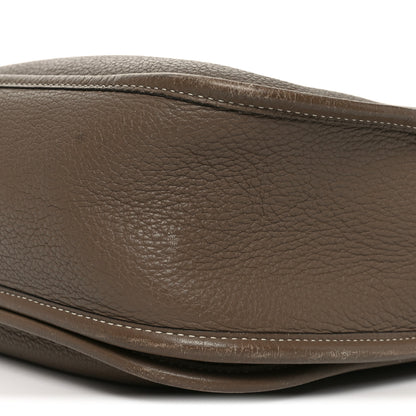 Hermes Taurillon Clemence Evelyne II GM Etoupe 10 of 10