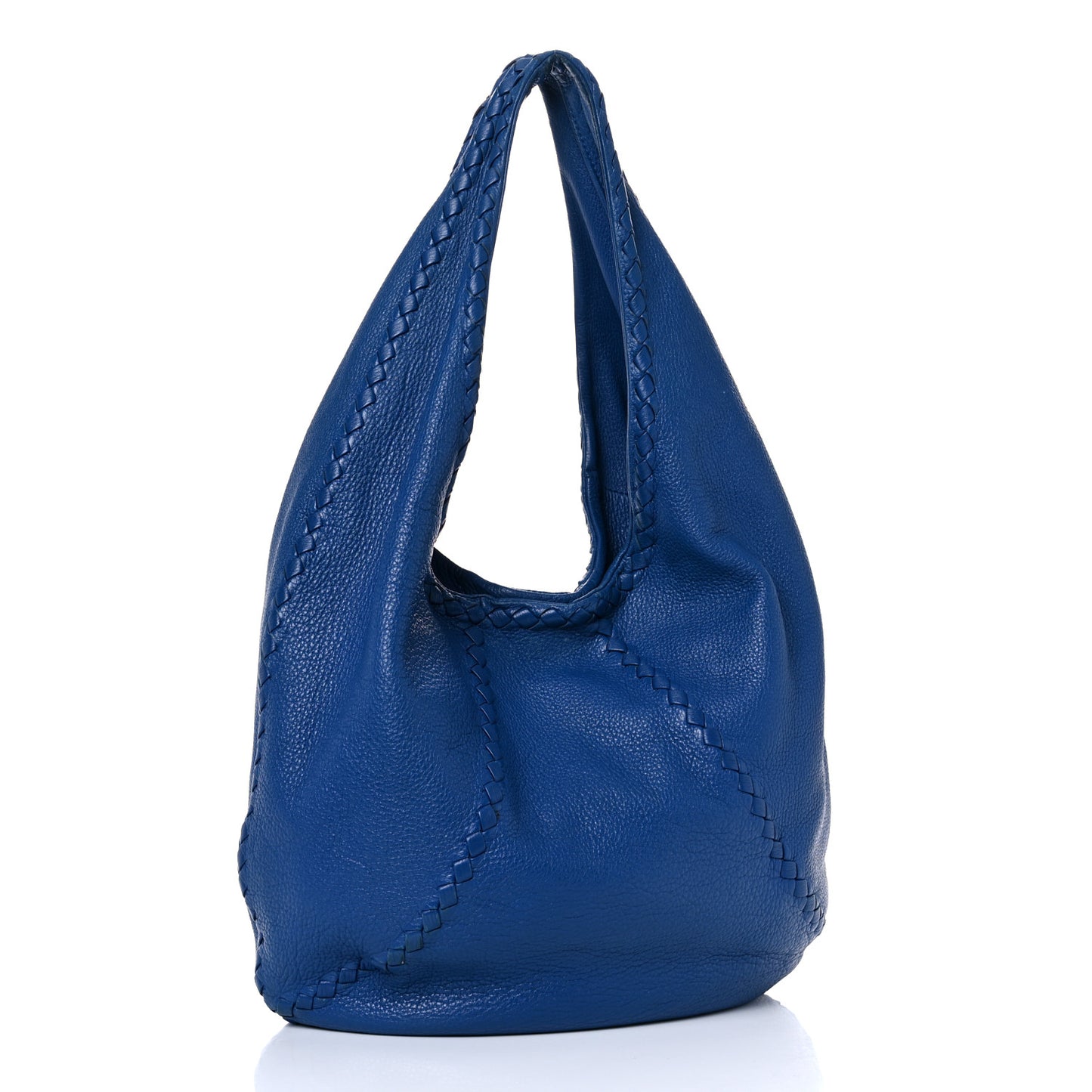 Cervo Deerskin Large Hobo Signal Blue