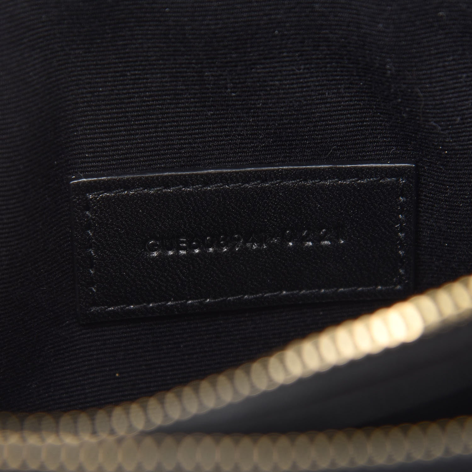 Saint Laurent Grained Lambskin Quilted Mini Becky Double Zip Bag Black 9 of 12