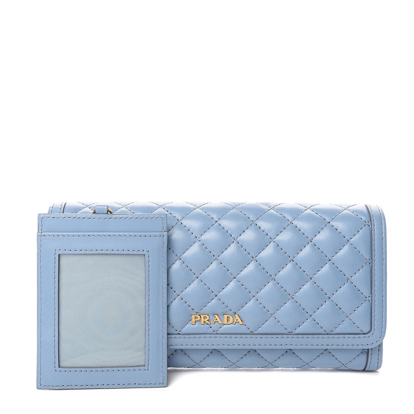 Soft Calf Quilted Continental Flap Wallet Astrale