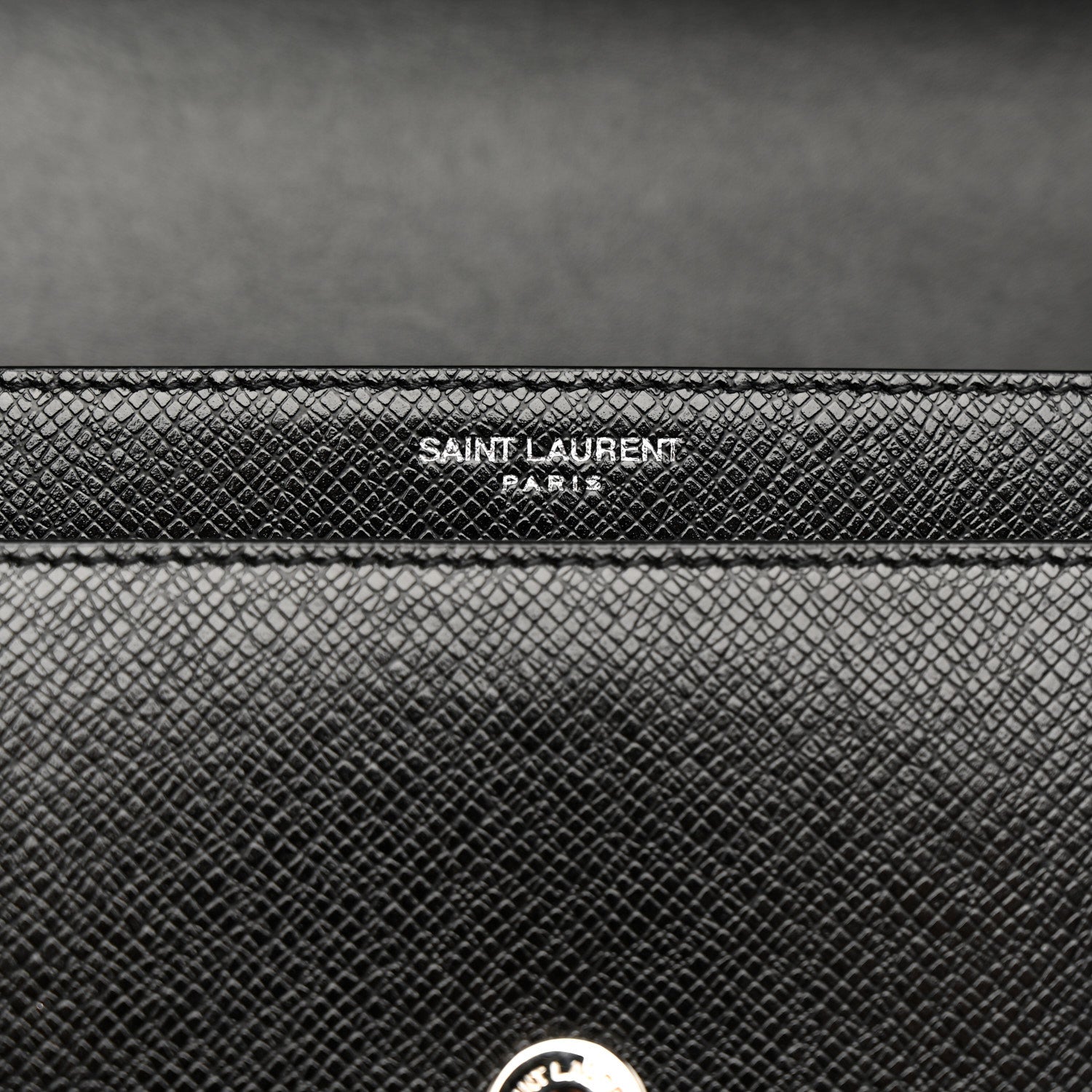 Saint Laurent Coated Bark Calfskin Medium Monogram Sunset Black 6 of 13