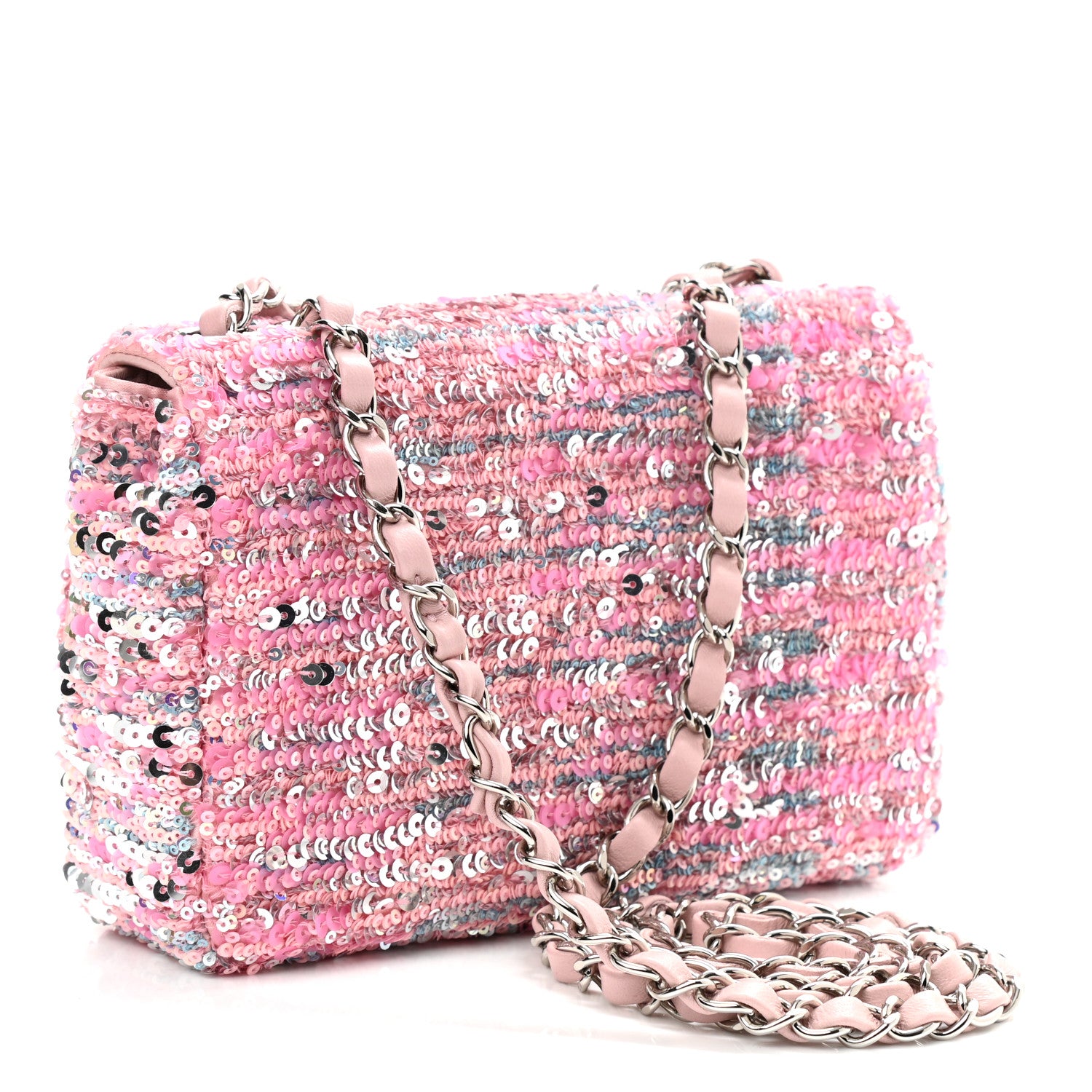 Chanel Sequin Mini Flap Pink Multicolor 3 of 11