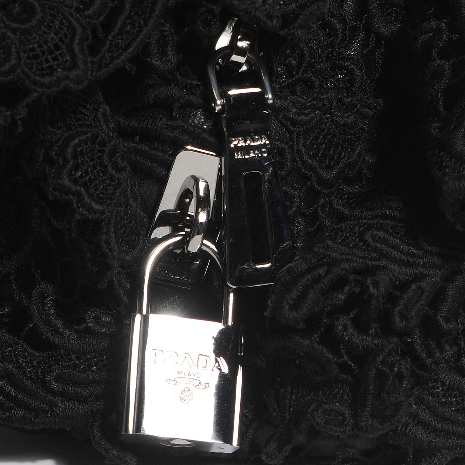 Prada Lace Pizzo S Bowler Black 6 of 10