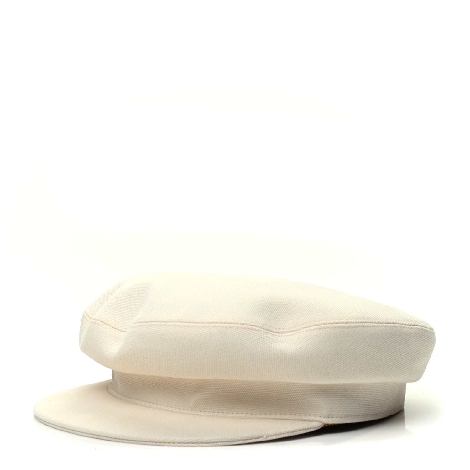 Hermes Cotton Womens Vauban Cap 56 Ecru 1 of 5