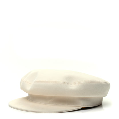 Hermes Cotton Womens Vauban Cap 56 Ecru 1 of 5