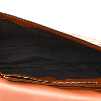 Fendi Nappa FF 1974 Embossed Baguette Coloniale 5 of 9