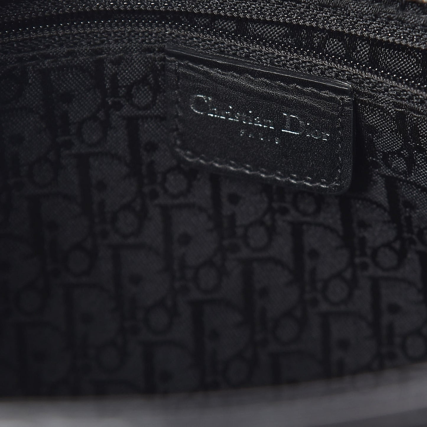 Patent Cannage Large Lady Dior Black