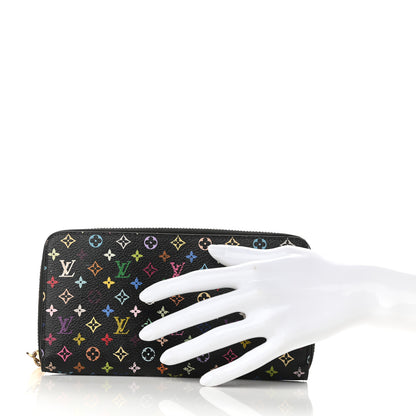 Louis Vuitton Monogram Multicolor Zippy Wallet Black Grenade 2 of 8