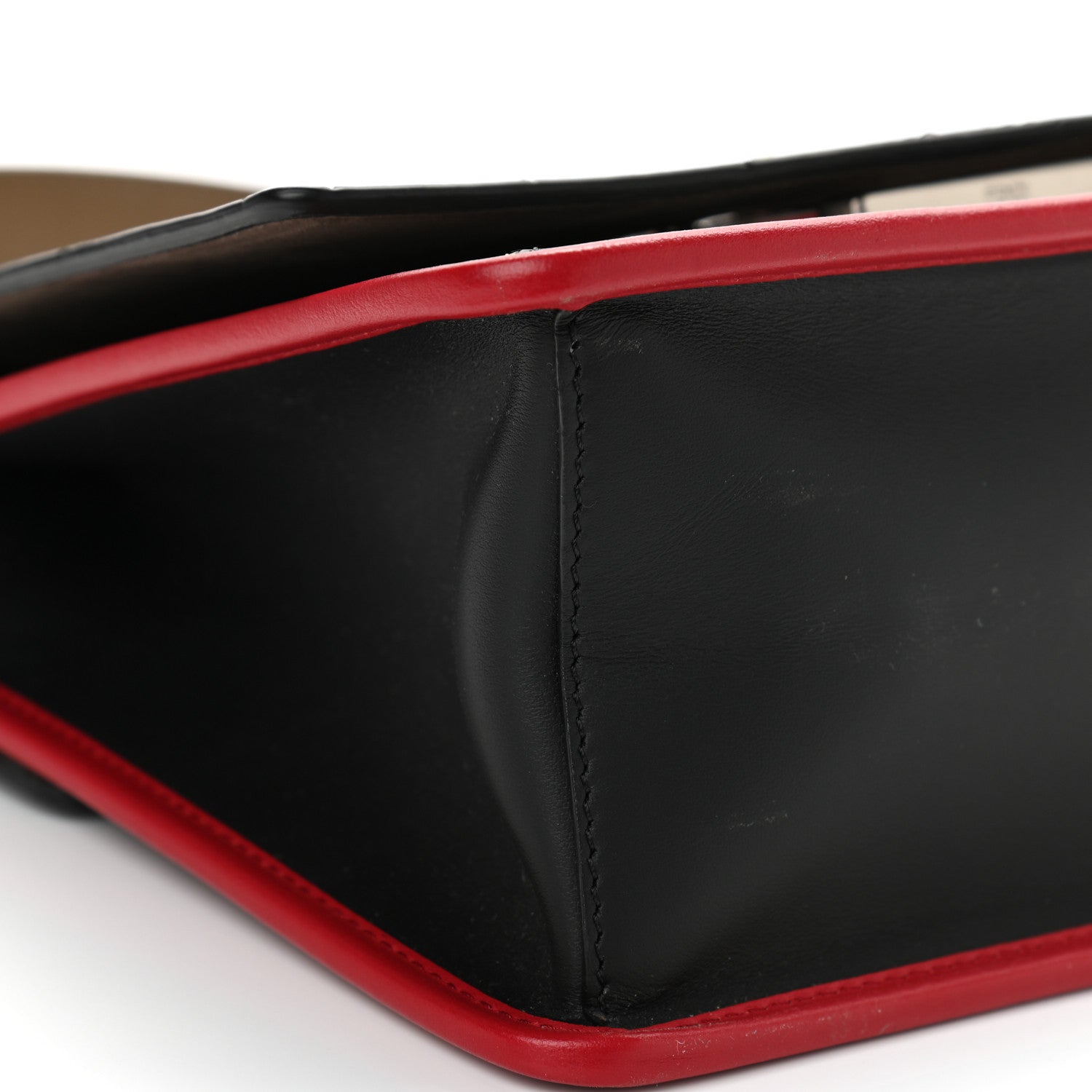 Fendi Vitello Century F is Fendi FF Diagonal Inlay Kan I Shoulder Bag Fango Black Fragola 10 of 11