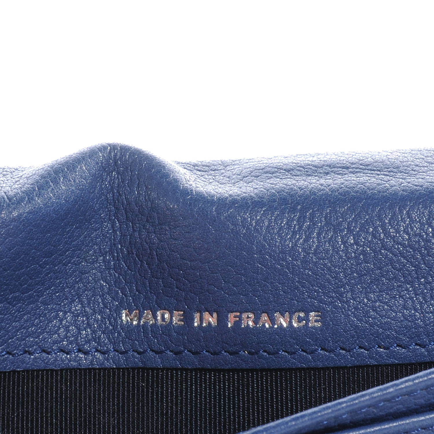 Chanel Washed Caviar Quilted Yen Wallet Blue Roi 8 of 8