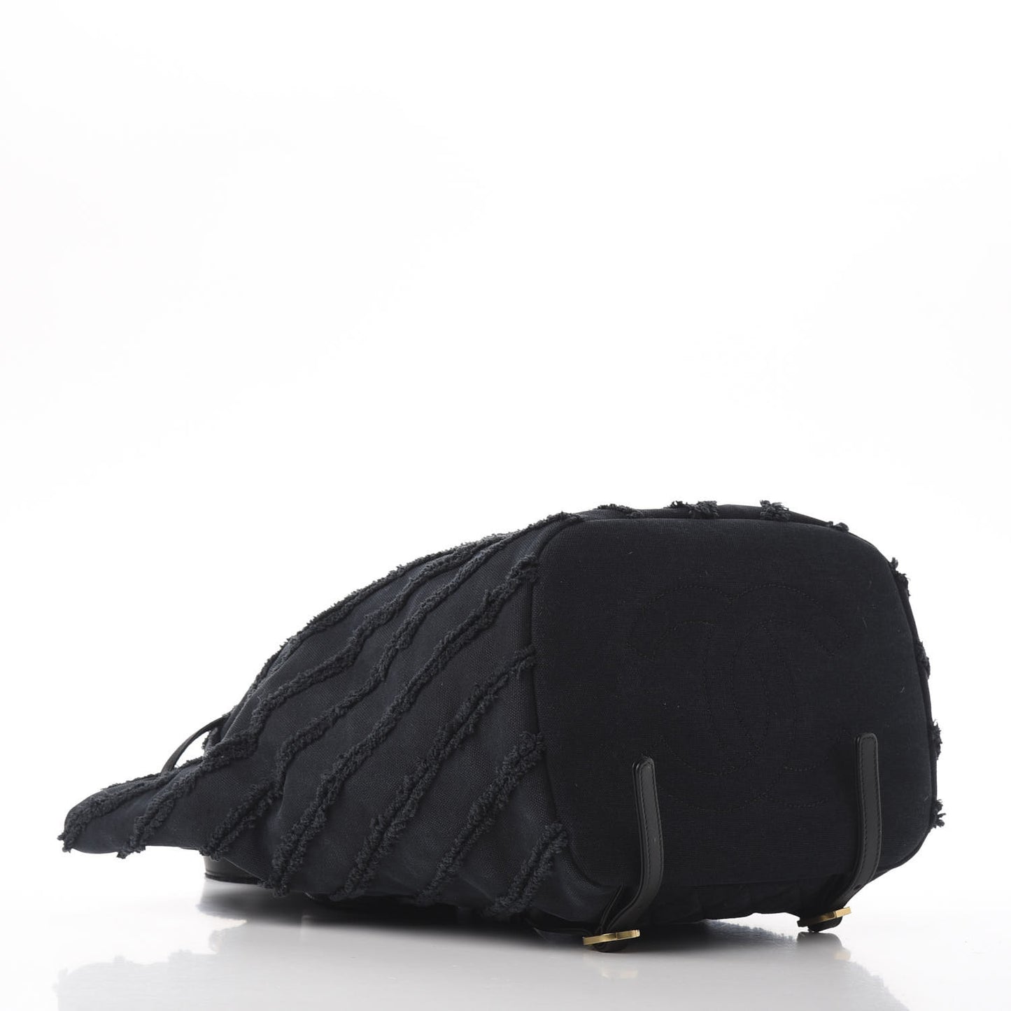 Canvas Chevron Cuba Patchwork Backpack Navy Blue