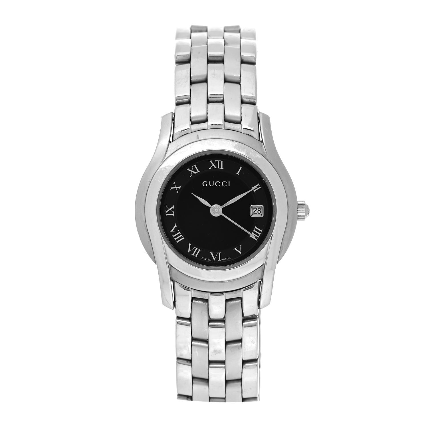 Gucci Stainless Steel 27mm 5500L Quartz Watch Black 1 of 4