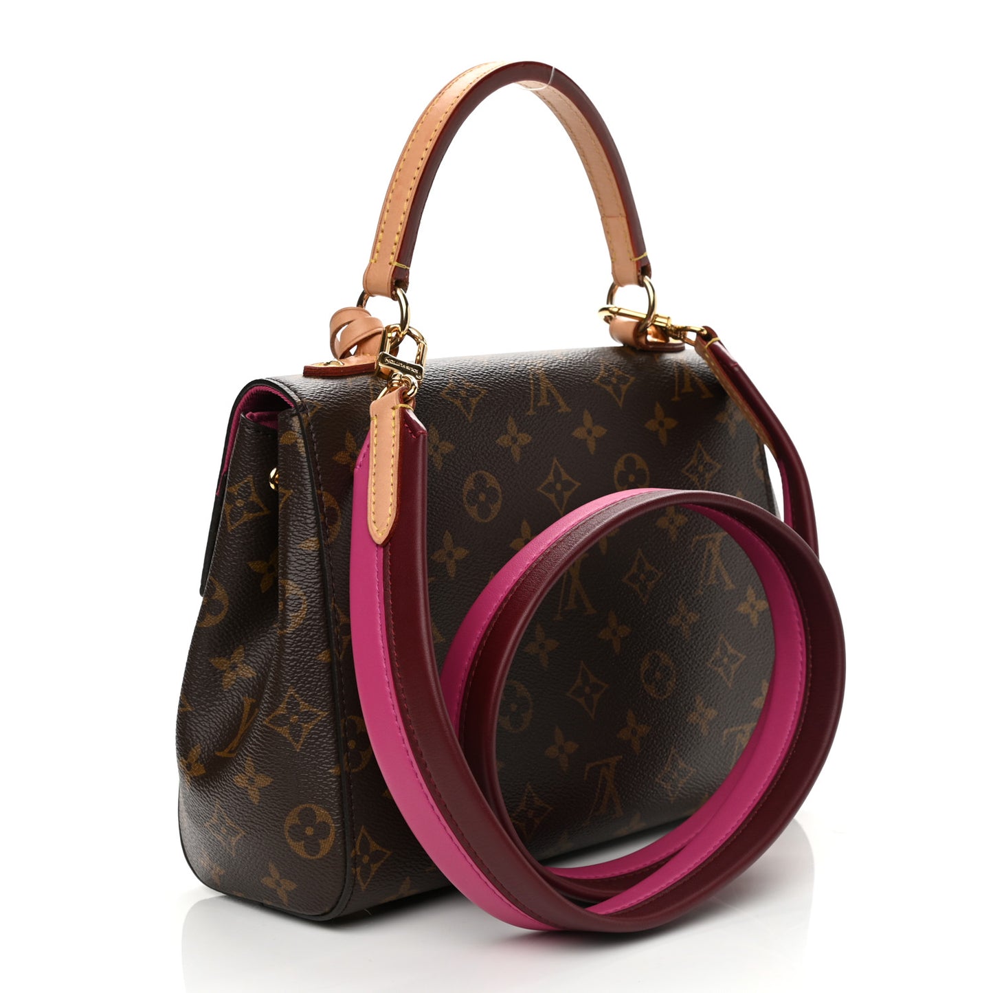 Monogram Cluny BB Bordeaux Fuchsia