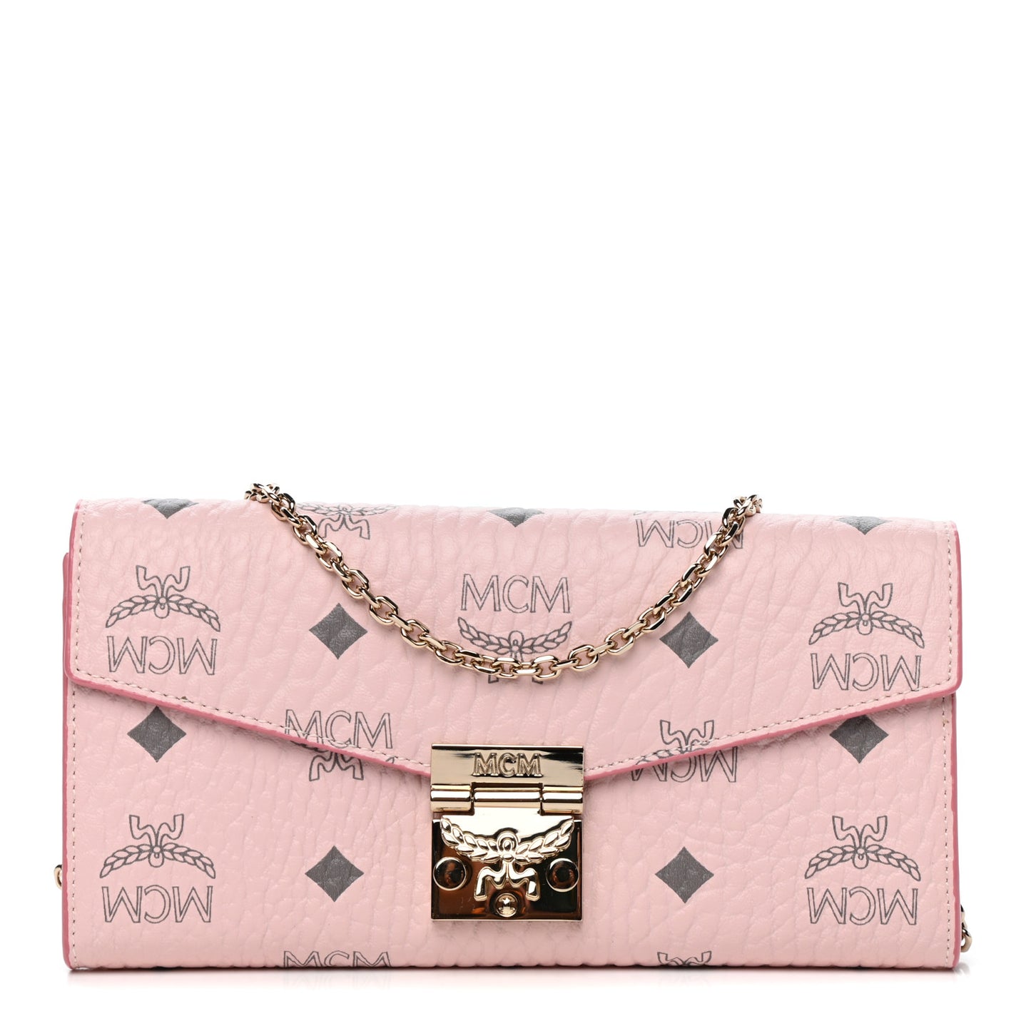 Visetos Large Patricia Wallet On Chain Soft Pink