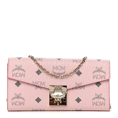 MCM Visetos Large Patricia Wallet On Chain Soft Pink 1 of 11