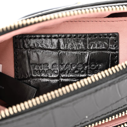Marc Jacobs Croc Embossed Snapshot Camera Bag Black 7 of 12