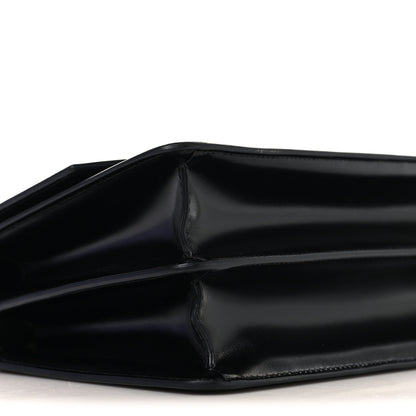 Valentino Garavani Shiny Calfskin Vlogo Vain Shoulder Bag Black 8 of 9