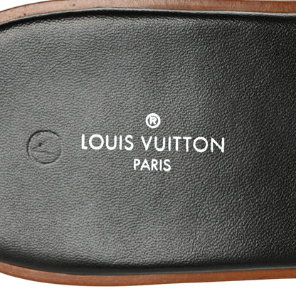 Louis Vuitton Mink Fur Lock It Flat Mule 38 Black White 6 of 7