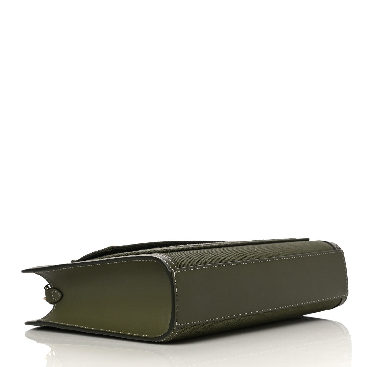 Burberry Canvas Calfskin Horseferry Print Mini Pocket Bag Dark Fern Green 4 of 10