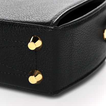 Alexander McQueen Silky Amish Grained Goatskin Box Shoulder Bag 16 Black 10 of 13