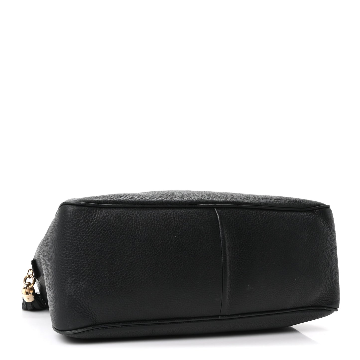 Pebbled Calfskin Medium Soho Bowler Black