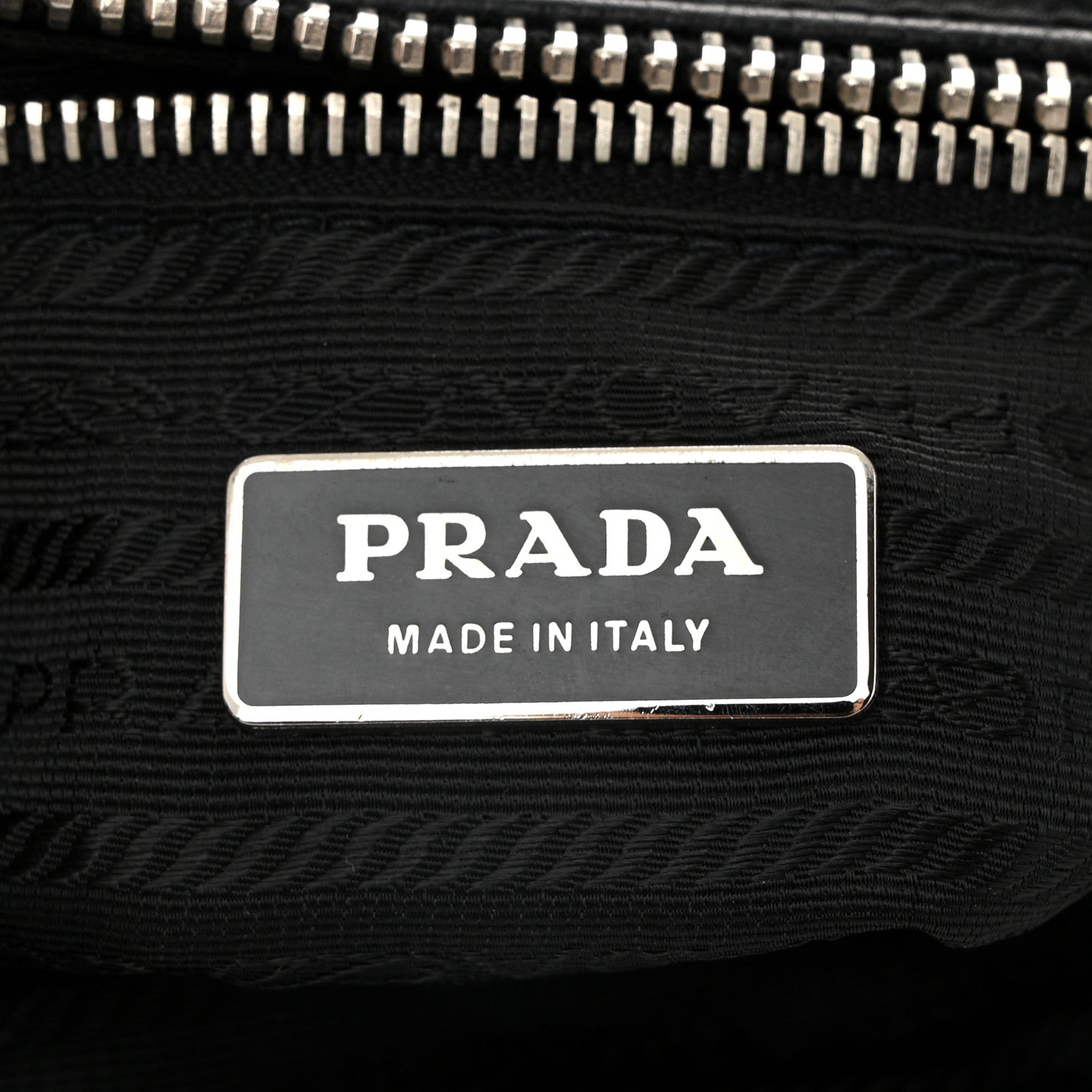 Prada Tessuto Nylon Buffalo Shoulder Bag Black 6 of 10
