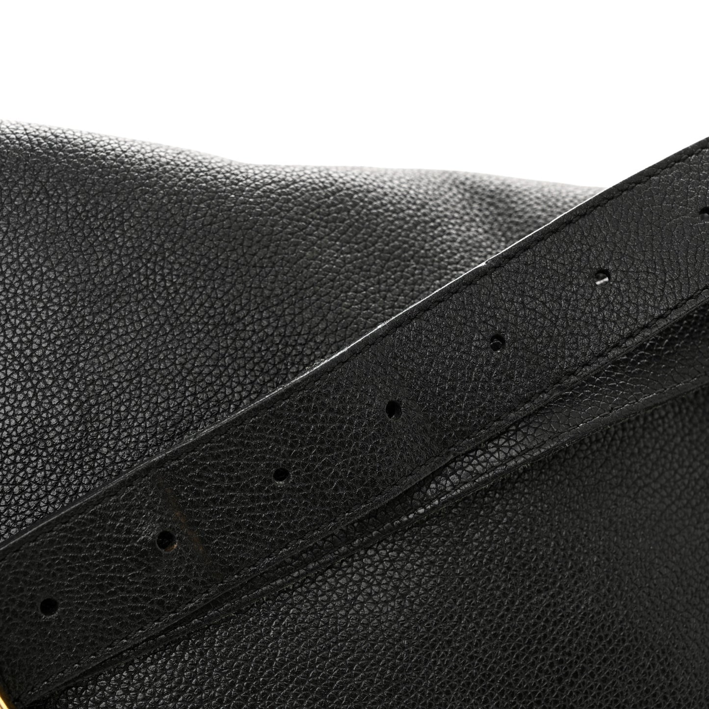 Grained Calfskin Medium Jennifer Crossbody Bag Black