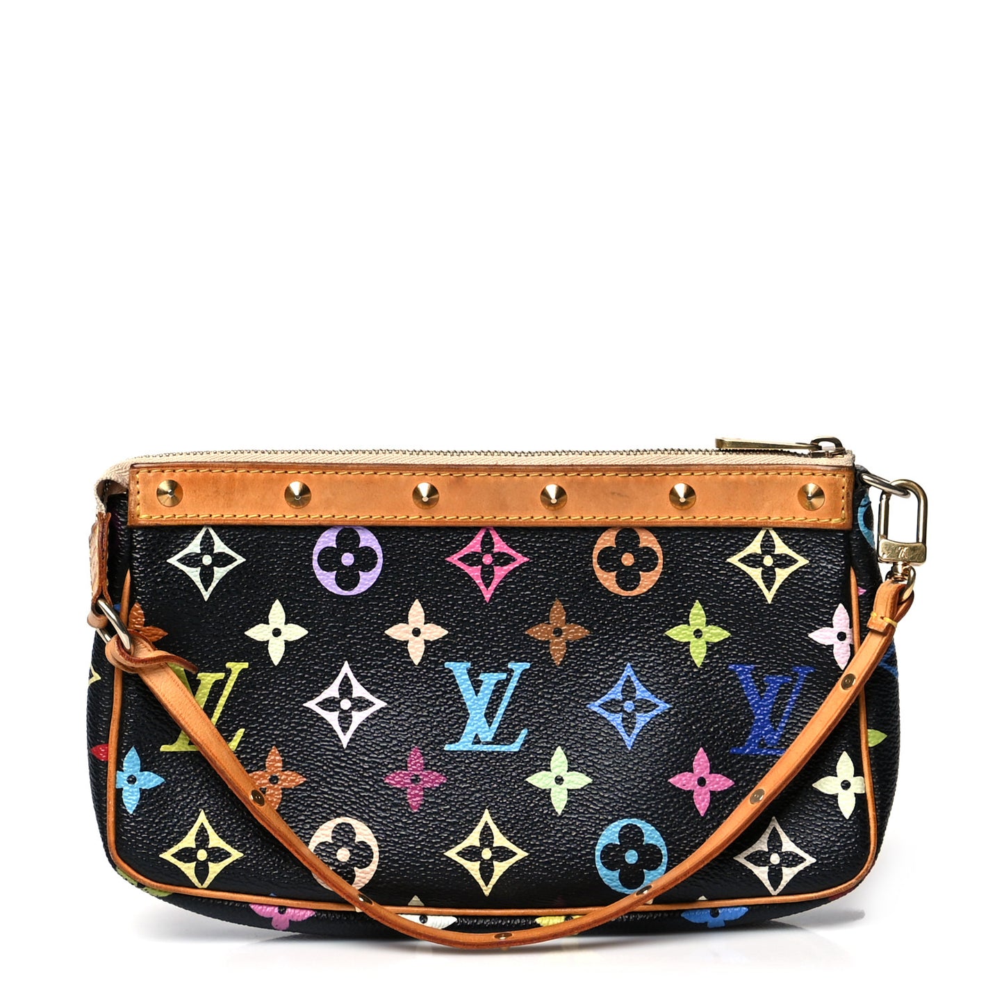 Monogram Multicolor Pochette Accessories Black