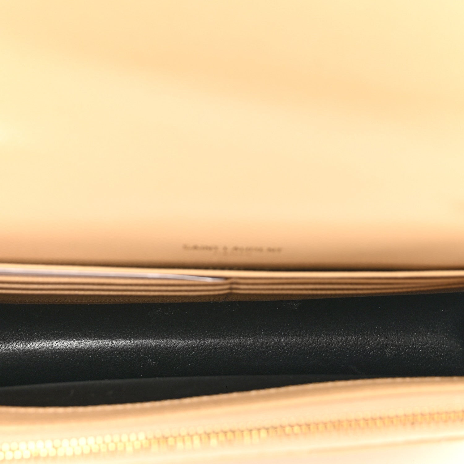 Saint Laurent Grain De Poudre Matelasse Chevron Monogram Envelope Chain Wallet Nude Powder 6 of 12