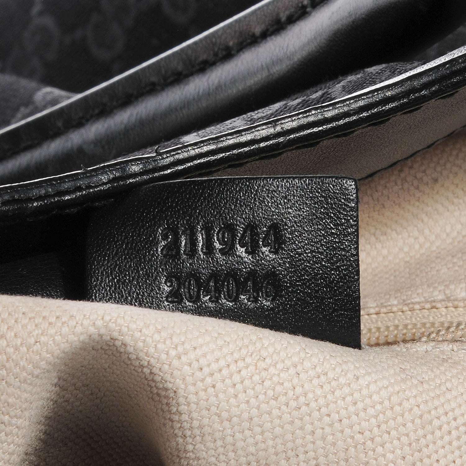 Gucci Monogram Medium Sukey Tote Black 6 of 9