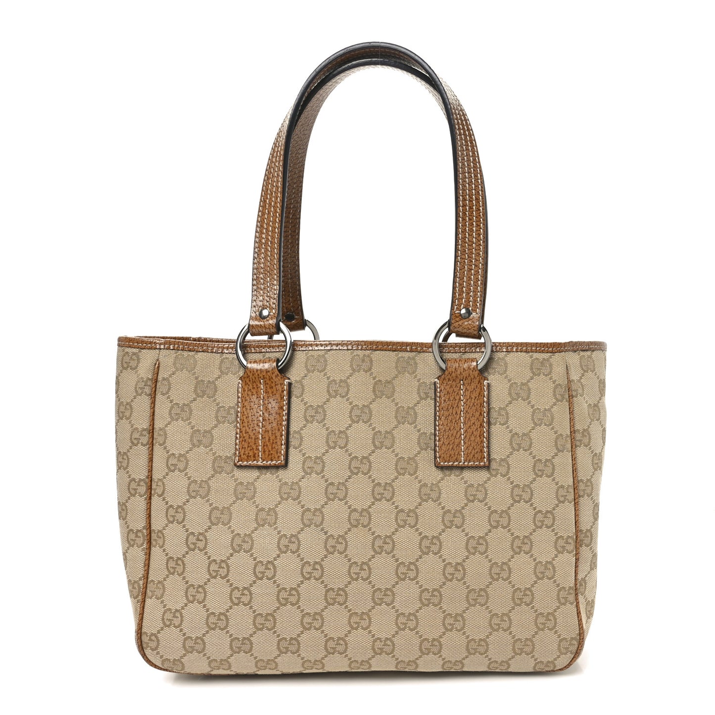 Monogram Medium Tote Beige Brown