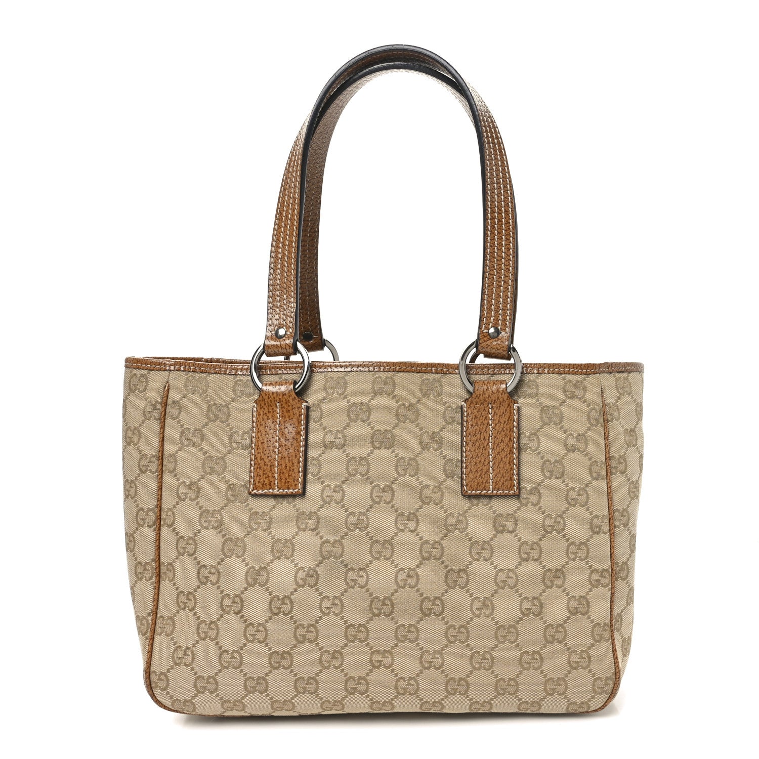 Gucci Monogram Medium Tote Beige Brown 1 of 10