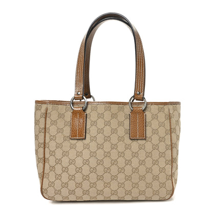 Gucci Monogram Medium Tote Beige Brown 1 of 10
