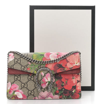 Gucci GG Supreme Monogram Blooms Super Mini Dionysus Shoulder Bag Beige Multicolor Dry Rose 10 of 10