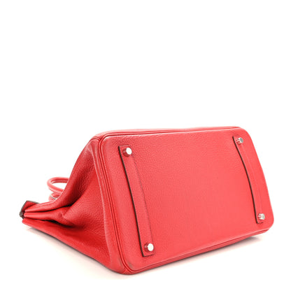 Hermes Taurillon Clemence Birkin 35 Bougainvillea 4 of 11