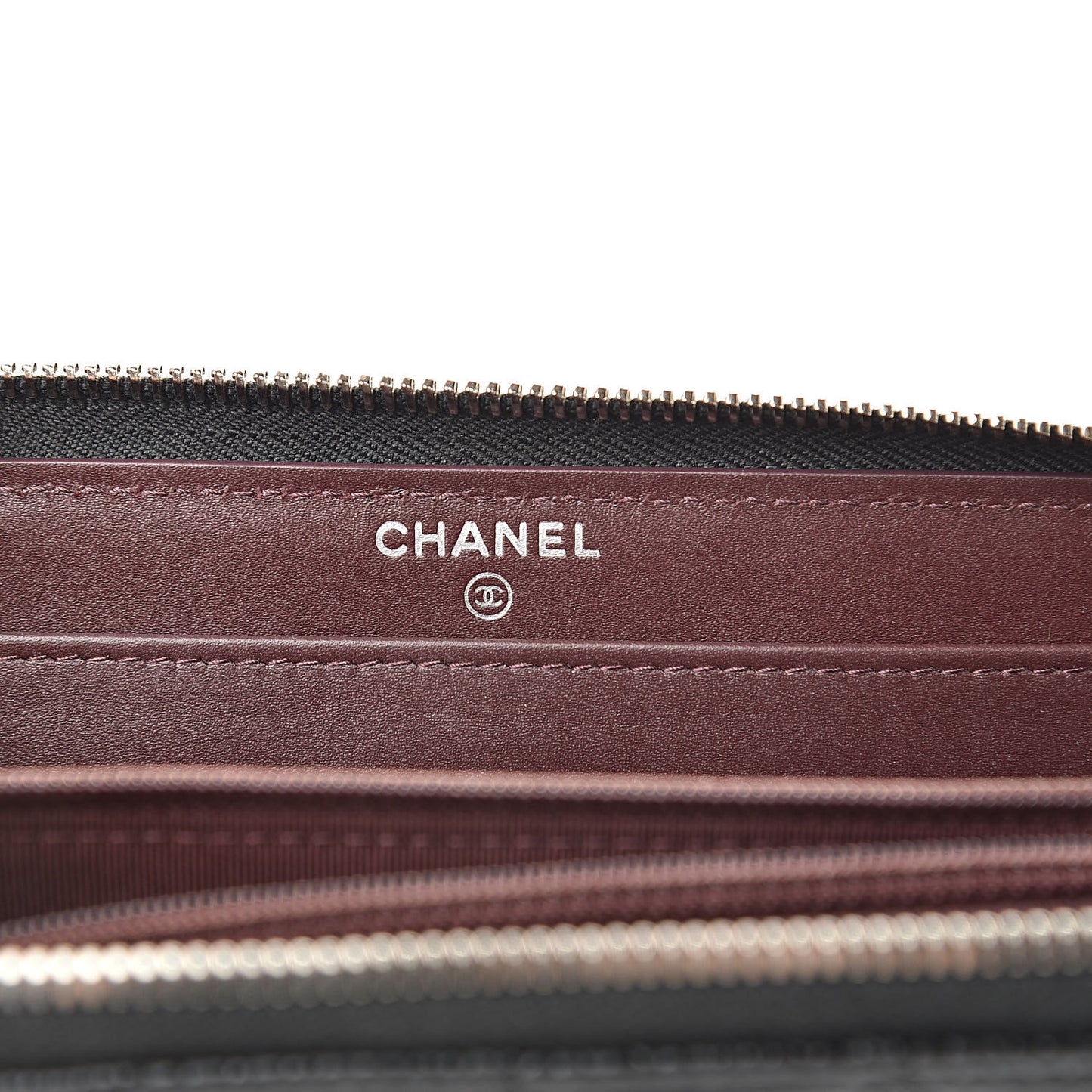 Caviar Quilted Large Gusset Zip Around Wallet Black