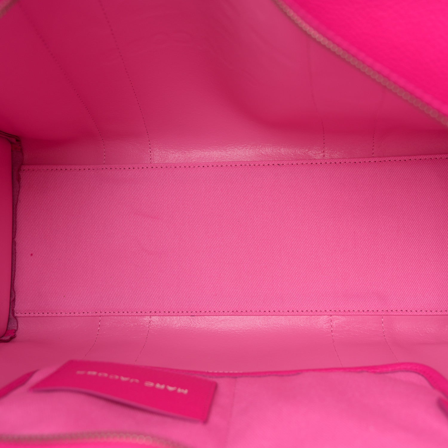 Marc Jacobs Grained Calfskin Large The Tote Bag Hot Pink 5 of 11