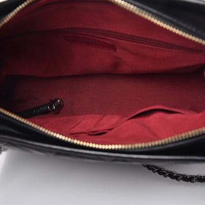 Chanel Aged Calfskin Quilted Medium Gabrielle Hobo Black 7 of 9