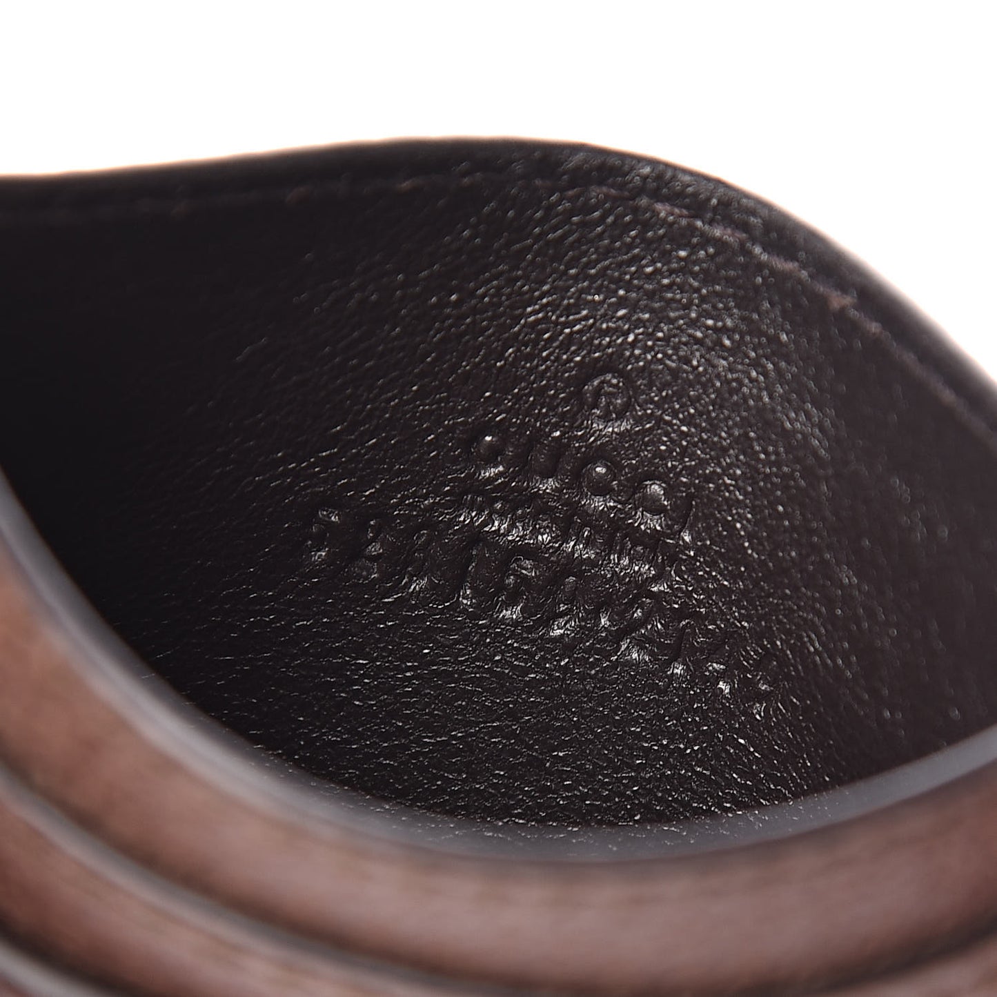 GG Supreme Monogram Ophidia Card Holder Brown