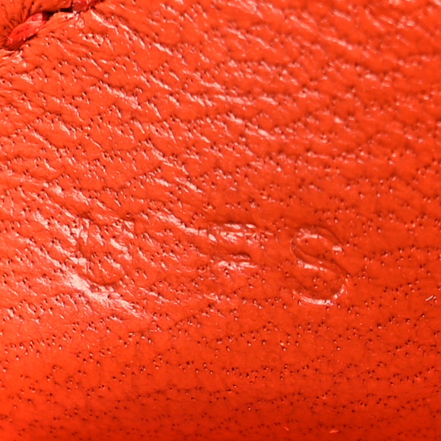 Milo Lambskin Grigri Rodeo Horse Bag Charm PM Orange Poppy Craie Terre Battue