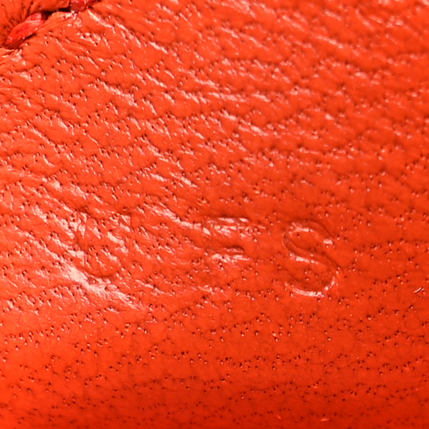 Hermes Milo Lambskin Grigri Rodeo Horse Bag Charm PM Orange Poppy Craie Terre Battue 3 of 4