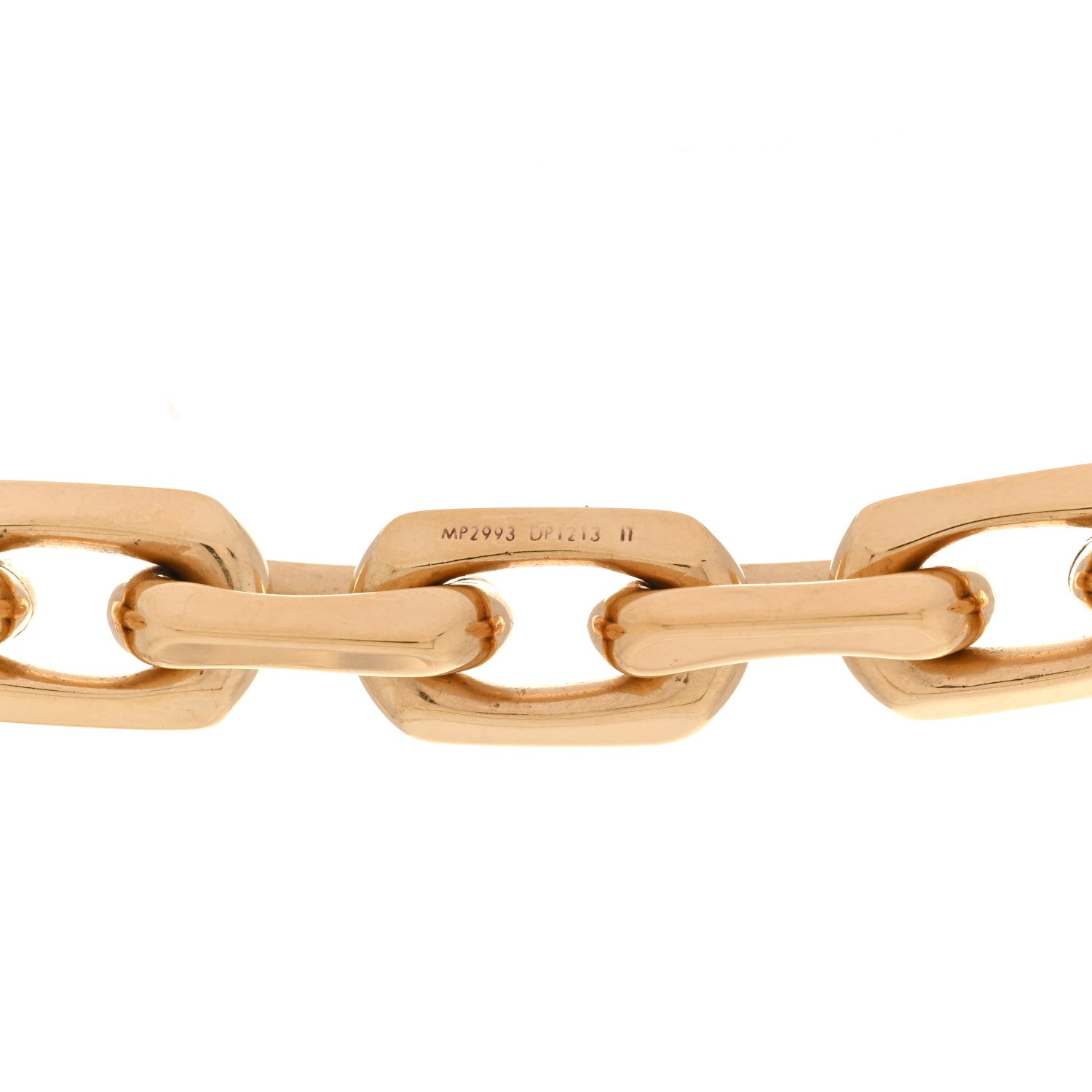 Louis Vuitton LV Edge Necklace Cadenas Gold 6 of 8