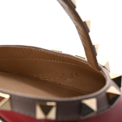 Valentino Garavani Patent Nappa Rockstud Ankle Strap 65mm Pumps 35 Rosso Valentino Poudre 9 of 10