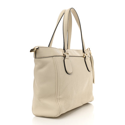 Gucci Pebbled Calfskin Small Soho Top Handle Bag Off White 3 of 14