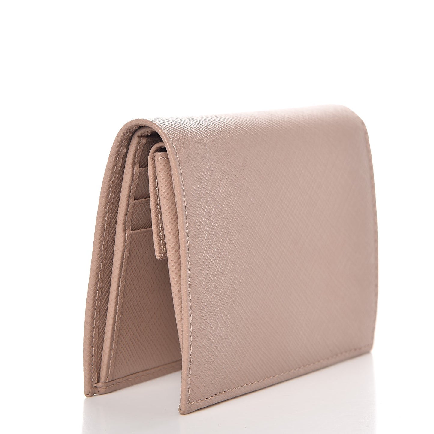 Saffiano Metal Bi-Fold Wallet Cammeo