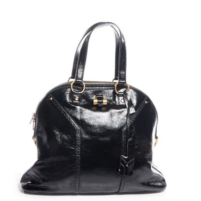 Saint Laurent Patent Oversized Muse Black 1 of 8