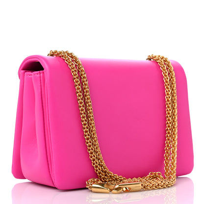 Valentino Garavani Nappa One Stud Chain Clutch Pink PP 3 of 9