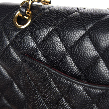 Chanel Caviar Quilted Medium Double Flap Black 12 of 15