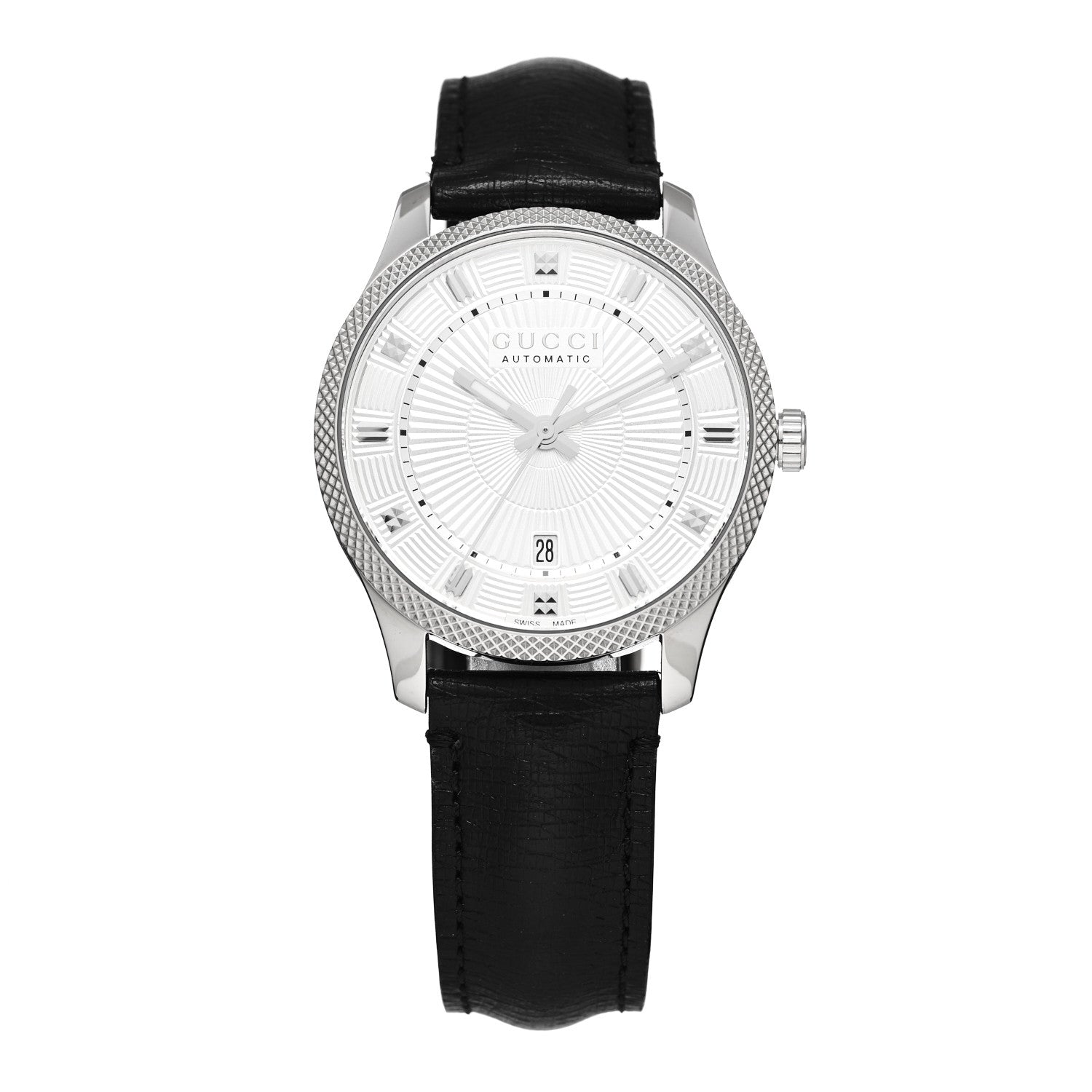Gucci Stainless Steel Calfskin 40mm Eryx Automatic Watch 1 of 4